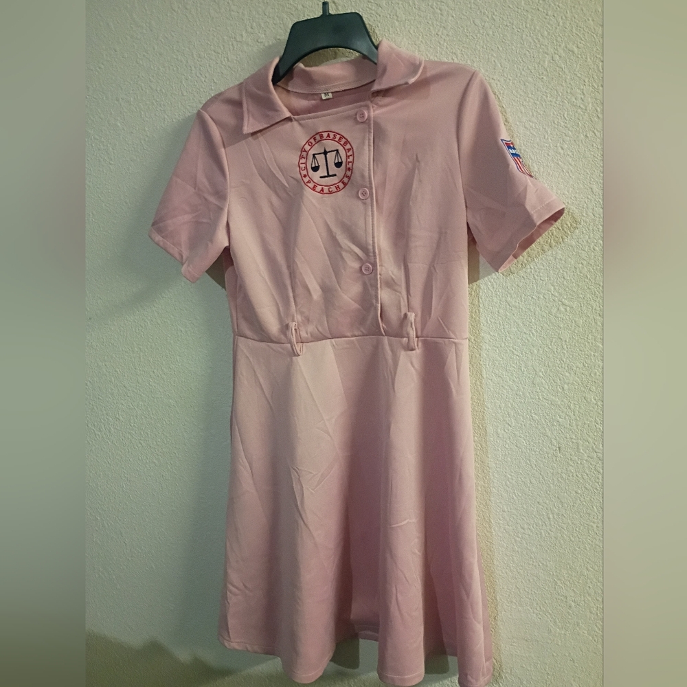 NWOT Rockford Peaches baseball uniform dress